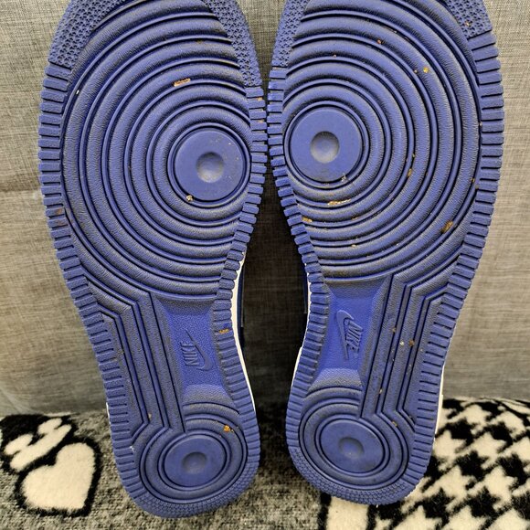 %Size 13 Men Nike Air Force 1 Hyper Blue Elephant Sneakers 488298-416 / A 27 main image 13